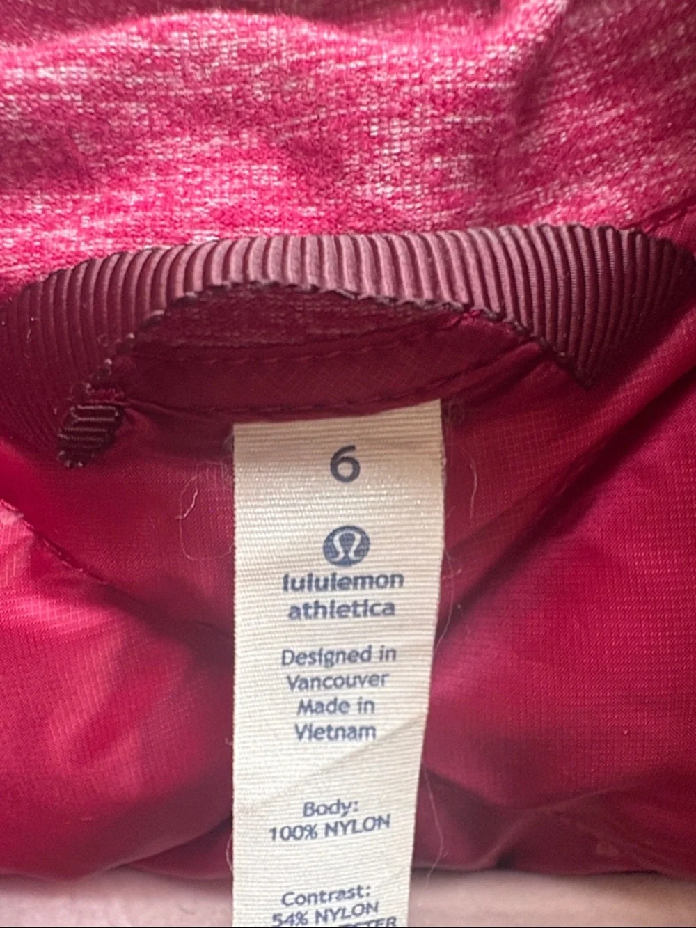 Lululemon Down For A Run Vest in the color Berry Rumble 6 - Picture 11 of 13